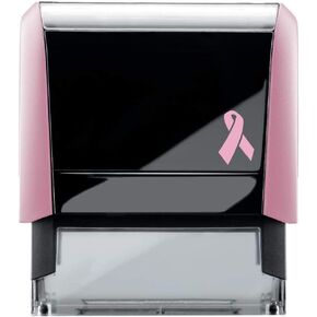 Breast Cancer Awareness Notary Stamp | 2.3x0.81 Inch Rectangular Imprints - Self Inking | Indiana