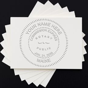 Maine Notary Public Seal Embosser - Hybrid Model, State Board Compliant, 1-5/8 Size - Ideal for Notary in Maine - Maine Notary Seal for Official Use - Essential Tool for Maine Notaries