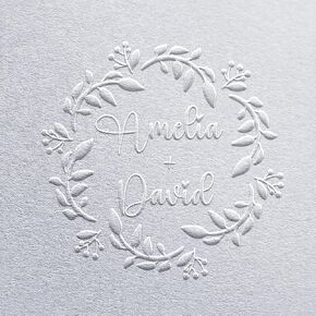 Customized Wedding Embosser, Personalized Wedding Embosser, Wedding Invite Stamp, Custom Embosser Stamp for Wedding, Monogram Embosser, Wedding Floral DIY Embosser, Save The Date Embosser