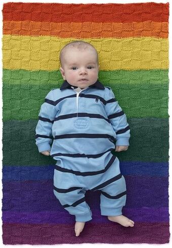 Lion Brand Yarn - Mandala Baby - 6 Pack with Needle Gauge (Rainbow Falls) in Saudi Arabia