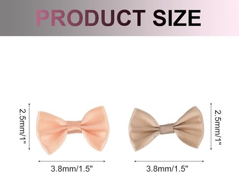 MECCANIXITY 50pcs Blue & Hot Pink Bow Ties 1.5" x 1" Mini Bowknot for Crafting Little Satin Bow Bulk for DIY Sewing Scrapbooking Wedding Gift Present Home Decoration in Saudi Arabia