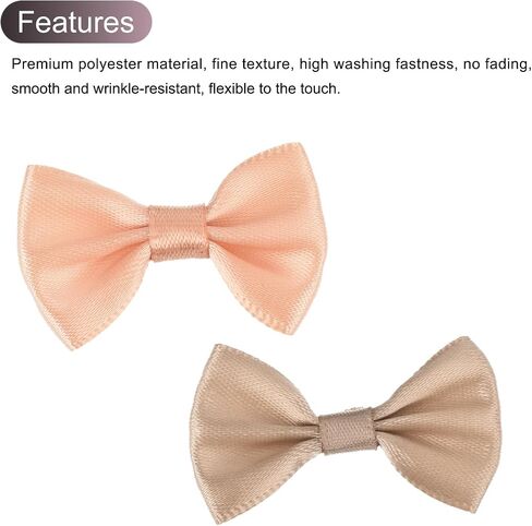 MECCANIXITY 50pcs Blue & Hot Pink Bow Ties 1.5" x 1" Mini Bowknot for Crafting Little Satin Bow Bulk for DIY Sewing Scrapbooking Wedding Gift Present Home Decoration in Saudi Arabia