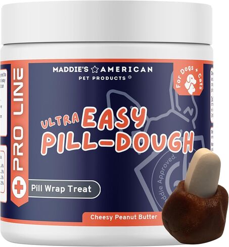 Ultra Easy Bill Waging Treat Wrape Wrap for Dogs & Cats - يشكل جيبًا مخصصًا لإخفاء أدوية الحيوانات الأليفة - خط Pro in Kuwait