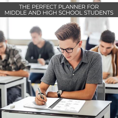 Aesthetic 2025-2026 Student Planner To Stay Organized - A Beautiful 8.5" x 5.5" Planner for Middle and High School Students with Weekly & Monthly Spreads For The 25-26 Academic Year in Saudi Arabia