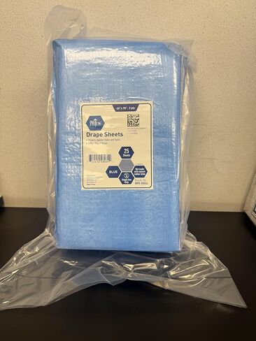 MED PRIDE Disposable Drape Sheets [Pack of 25] - 2-Ply Hospital Drapes for Stain & Spill Protection- Leakproof Medical Paper Sheet Covers for Treatment Tables, Exams, Stretchers, Massage Tables, Spa in Kuwait