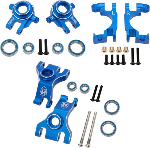 MEUS RACING Aluminium Detering Dnuckles C-Hub Cub Cub Carrier فقط لـ TRAXXAS NEW 1/10 4x4 SLASH/RUSTLER/F-150 RAPTOR R/HOSS/JATO/FIESTA مع 9080 طقم ترقية شاق شديد #9037 9032 9032 9032 9032 9032 9032 9032 9032 9032 in Kuwait