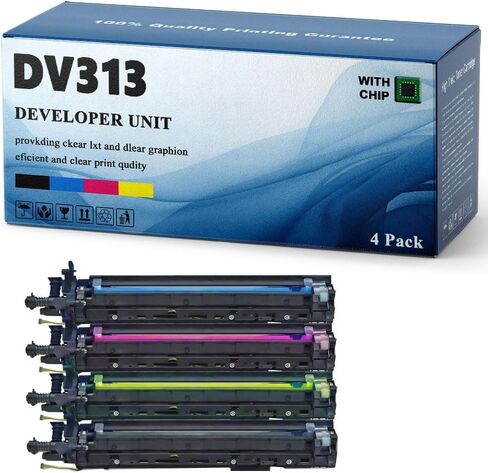 استبدال وحدة المطورين DV-313 لوحدات المطورين الأسود DV313 متوافقة مع Konica Minolta Bizhub 308 368 C368 C258 C458 C558 C658 458 558 C308 Printers (Color) in Kuwait