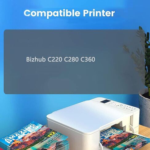 DV-311 DV311 وحدة مطور عالية العائد متوافقة مع Konica Minolta Bizhub C220 C280 C360 ، 100000 صفحة ، Cyan-1 Pack in Saudi Arabia