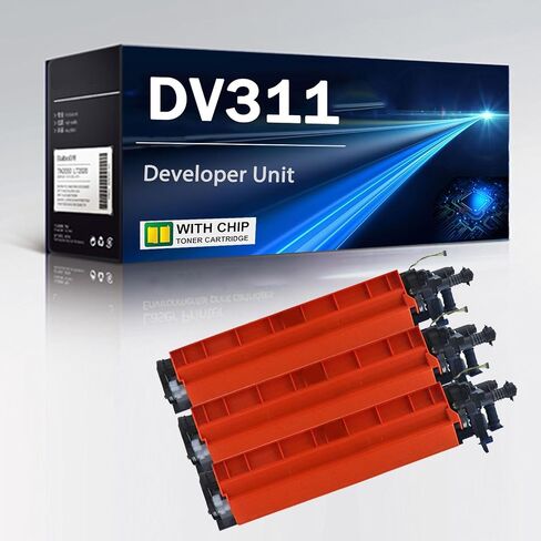 DV-311 DV311 وحدة مطور عالية العائد متوافقة مع Konica Minolta Bizhub C220 C280 C360 ، 100000 صفحة ، Cyan-1 Pack in Kuwait