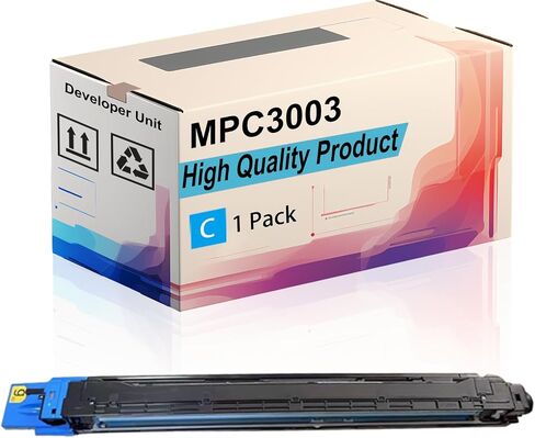 MPC3003 Developer Unit Compatible for Ricoh MP C3003 MP C3503 MP C4503 MP C501SP MP C5503 MP C6003 Printers, High Yield 80000 Pages, Print More Pages (1 Pack Cyan) in Saudi Arabia