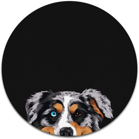 موسباد غير مستديرة ، Wirester Merle Aussie Australian Australian Shepherd Dog Mouse Pad للمنزل والمكاتب ومكتب الألعاب in Kuwait