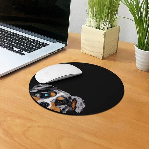 موسباد غير مستديرة ، Wirester Merle Aussie Australian Australian Shepherd Dog Mouse Pad للمنزل والمكاتب ومكتب الألعاب in Kuwait
