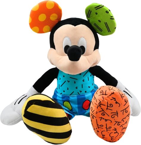 Britto Disney POP Plush, Disney Plushies Character Stuffed Animals (Mickey Mouse, Minnie Mouse, Stitch) Designed by Romero Вrіttо (Minnie Mouse) in Saudi Arabia