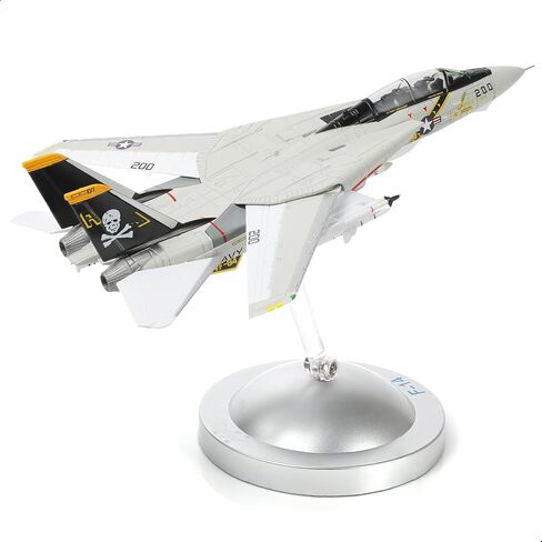 F-14A Tomcat 1/100 Metal Airplane Model Kits with Stand VF-84 Jolly Rogers DieCast Alloy Fighter Model Jet Replica Pre-Build Military Aircraft Collection for Display or Gift in Saudi Arabia