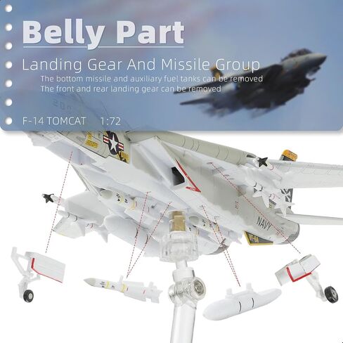 F-14A Tomcat 1/100 Metal Airplane Model Kits with Stand VF-84 Jolly Rogers DieCast Alloy Fighter Model Jet Replica Pre-Build Military Aircraft Collection for Display or Gift in Saudi Arabia