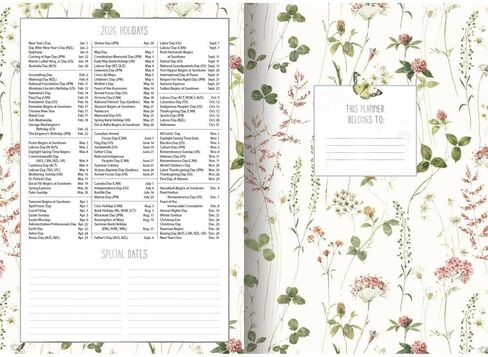 Lang Companies, Watercolor Seasons 2026 Planner, 8.5'' X 12'', 12-Month Calendar with Stapled Binding in Saudi Arabia