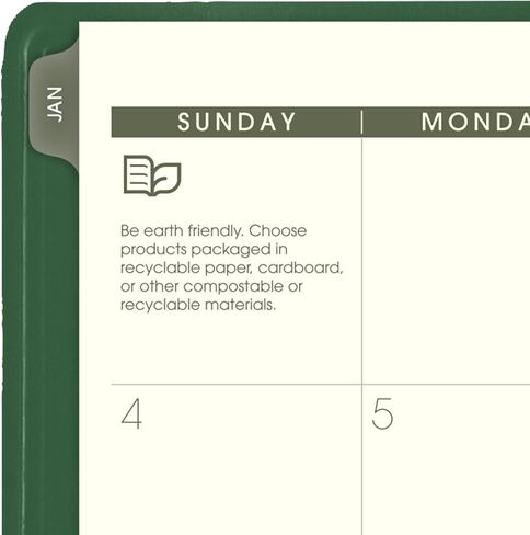 AT-A-GLANCE 2026 Planner, Monthly, 9" x 11", Large, Recycled, Green (70260G6026) in Saudi Arabia