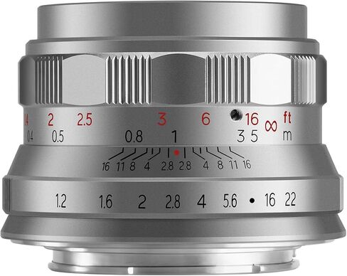 35mm F1.2 MF APS-C Manual Focus Prime Lens for Panasonic Olympus Micro 4/3 Mirrorless Cameras, MFT Large Aperture, Fit for LUMIX G7, G7KS, GX85, GX9, G95, GH5, GH6, G100, G9-Black in Kuwait