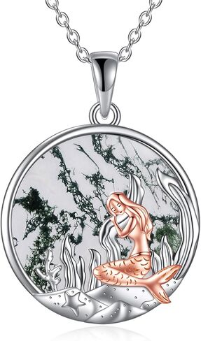 TIGER RIDER Shark Pendant Necklace Sterling Silver Anchor Abalone Necklace for Women Men Ocean Jewelry Birthday Gifts in Saudi Arabia