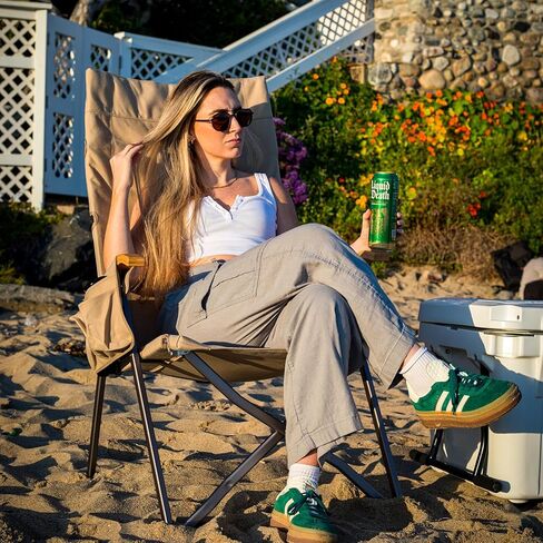 كراسي تخييم ICECO Ha1600 قابلة للتعديل للبالغين، كرسي تخييم عالي الظهر قابل للطي، كراسي محمولة قابلة للطي للخارج، كرسي مستلق في الهواء الطلق مع حقيبة تخزين، 400 رطل، ضمان 10 سنوات in Kuwait