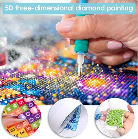 Pavemlo 5D Diamond Art Kits for Adults Brown Horse, Full Drill Diamond Art Animals Pictures Paint with Diamonds, DIY Cross Stitch Jewel Art Rhinestone Craft for Home Wall Decor 12X16 inch in Saudi Arabia