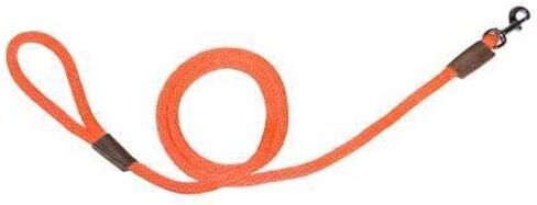 Warner Braided Nylon Rope Snap Lead Dog Leash 1/2" X 6 Ft. (Orange) in Saudi Arabia