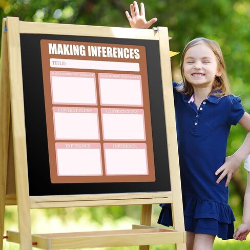 6Pcs Versatile Magnetic Literature Teaching Charts 13 x 17Inch Boho Dry Erase Handwriting Paper for Classroom Whiteboard ELA Anchor Chart Paper for Teachers Preschool Elementary Classroom Must Haves in Saudi Arabia