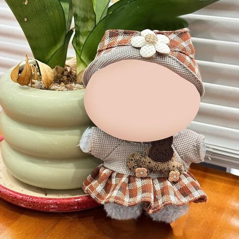 17cm Doll Clothes - Outfit for 17cm Dolls, for 6.7" Dolls,Includes a Hair Clip and a Dress. in Kuwait