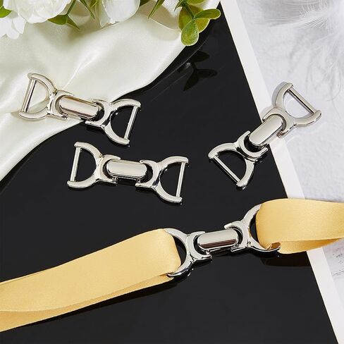 SUPERFINDINGS 4Pcs Buckle Metal Closure 2.28x0.98inch Double D-Ring Snaffle Bit Twist Lock Closure Buckles for DIY Bag in Saudi Arabia