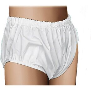 Essential Medical Supply Quik-Sorb Pull On Reusable Vinyl Incontinent Pants - 3 Pairs of Protectors Included, X-Large