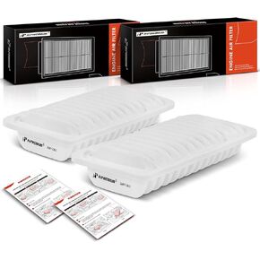 A-Premium 2-PC Engine Air Filter Compatible with Toyota Echo 2000-2005 & Scion xA 2004-2006, xB 2004-2006, L4 1.5L