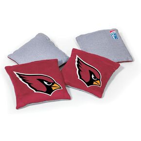 NFL Pro Football Pittsburgh Steelers Dual-Sided Bean Bags by Wild Sports, 4 Pack - Premium Toss Bags for Cornhole Sets