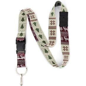 Buttonsmith Holiday Premium Breakaway Lanyard - Made in the USA