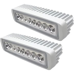 LED Spreader Boat Lights, 2 pc 80W 9600LM LED Deck Docking Lights, Powerful Marine Floodlights for Nighttime Navigation, Marine Boat, Yacht, Pontoon, Bass Boat