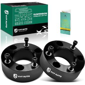 YHTAUTO 2 inch Front Leveling Lift Kit Strut Spacers Fit Ford F-150(Exc. Raptor) 04-23, RWD/4WD, Expedition(Exc. Platinum) 03-18, Lincoln Mark LT 06-08, Front Level Kit w/Hardware Kit Set of 2