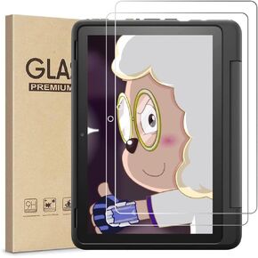 [2 Pack] Tempered Glass Screen Protector For 10 Kids Pro 2023 Version 10.1 inch Tablet with 2.5D 9H HD Bubble-Free Clear Transparent Ultra thin Protective glass