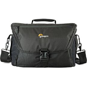 Lowepro LP37117, Nova 140AW II Camera Bag, Customizable, Portable, Fits Mirrorless with 17-85mm Attached Lens, Compact Drone, Flash, Black in Kuwait