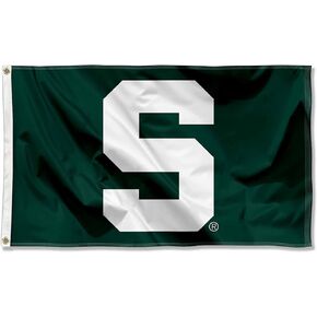 College Flags & Banners Co. MSU Michigan State Block S University Large