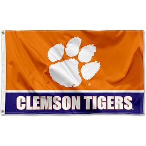 College Flags & Banners Co. Clemson Flag Tigers Large 3x5
