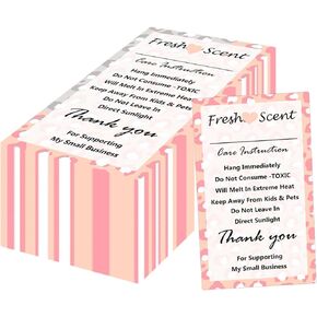 Freshiess Care Instruction Stickers Freshiess Warning Label Stickers 2X 3.5 Inch - Freshies Scent Labels DIY Crafts Label Stickers for Freshies Supplies, Beads and Silicone Molds 200 Pcs