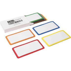 Dry Erase Magnetic Labels - Set of 25-4x2 Inches - Classroom Whiteboard Name Plate Tag Magnets