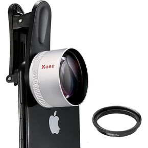 Kase Master Macro Phone Camera Lens Pro with 52mm Filter Adapter Ring for iPhone 15 14 13 12 11 8 Samsung Android,Shoot Distance 40-85mm,Metal Body