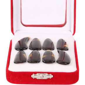 EXCEART Guzheng Nails Picks Nail Cover Guzheng Nail Jewelry Thumb Picks Finger Picks Kids Practice Instrument Accessories with Storage Case