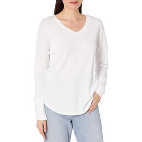 Cotton Modal Thermal Long Sleeve V-Neck Tunic