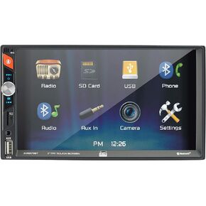 إلكترونيات مزدوجة XVM279BT شاشة 6.2 بوصة LED بإضاءة خلفية تعمل باللمس للوسائط المتعددة ومستقبل ستيريو للسيارة مزدوج DIN in Kuwait