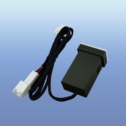 شاحن سيارة QC3.0 شحن سريع، لمقبس USB مزدوج من تويوتا للشحن السريع، مع عرض ضوء LED، والهواتف الذكية المتوافقة، أو الكمبيوتر اللوحي أو أي جهاز USB آخر (أزرق 1.3 × 0.9 بوصة) in Kuwait