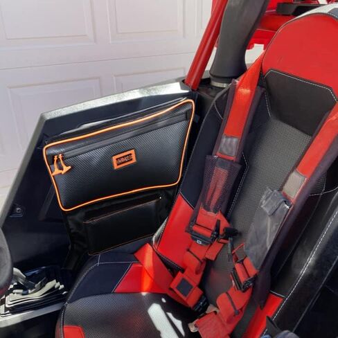 أكياس الأبواب الجانبية Goldfire RZR RS1، وحقيبة باب مقاعد UTV للطرق الوعرة ومجموعة مسند الذراع لبولاريس RS1 (الأنابيب الزرقاء) in Saudi Arabia