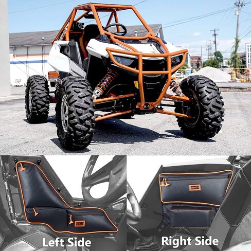 أكياس الأبواب الجانبية Goldfire RZR RS1، وحقيبة باب مقاعد UTV للطرق الوعرة ومجموعة مسند الذراع لبولاريس RS1 (الأنابيب الزرقاء) in Saudi Arabia
