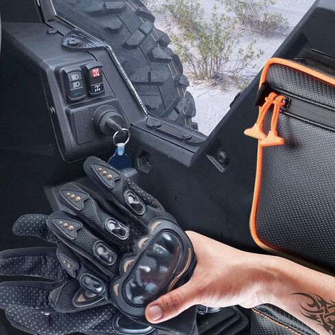 أكياس الأبواب الجانبية Goldfire RZR RS1، وحقيبة باب مقاعد UTV للطرق الوعرة ومجموعة مسند الذراع لبولاريس RS1 (الأنابيب الزرقاء) in Saudi Arabia