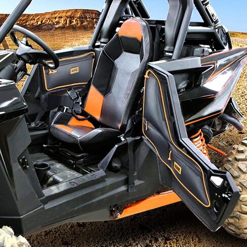 أكياس الأبواب الجانبية Goldfire RZR RS1، وحقيبة باب مقاعد UTV للطرق الوعرة ومجموعة مسند الذراع لبولاريس RS1 (الأنابيب الزرقاء) in Saudi Arabia